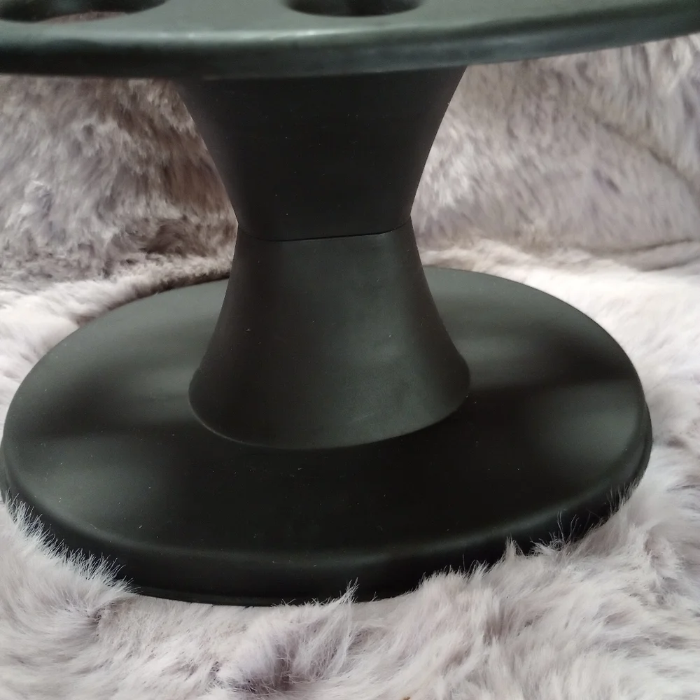 LaLa Fina Black Salon Hair Brush Makeup Utensil Holder